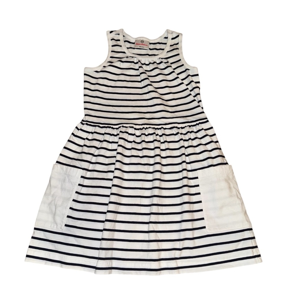 Hanna Andersson Black and White Striped Dress